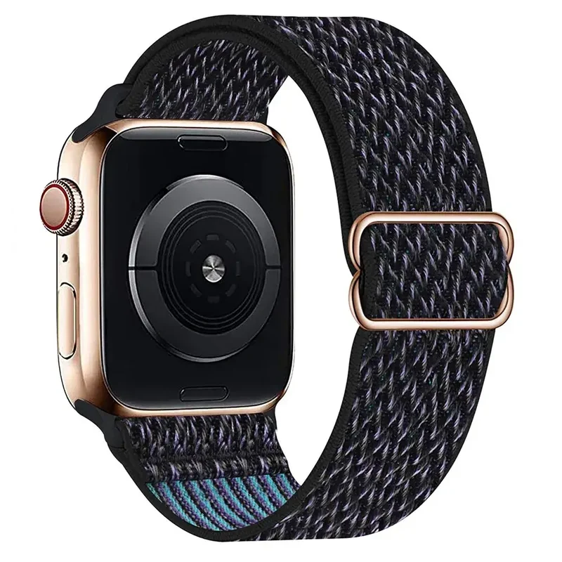 Elastische Nylon Smartwatchband Verwisselbaar Polsbandje Comfortabel Duurzaam Design Sportief Actief | Sansoti