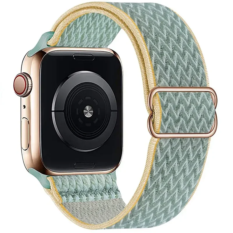 Elastische Nylon Smartwatchband Verwisselbaar Polsbandje Comfortabel Duurzaam Design Sportief Actief | Sansoti