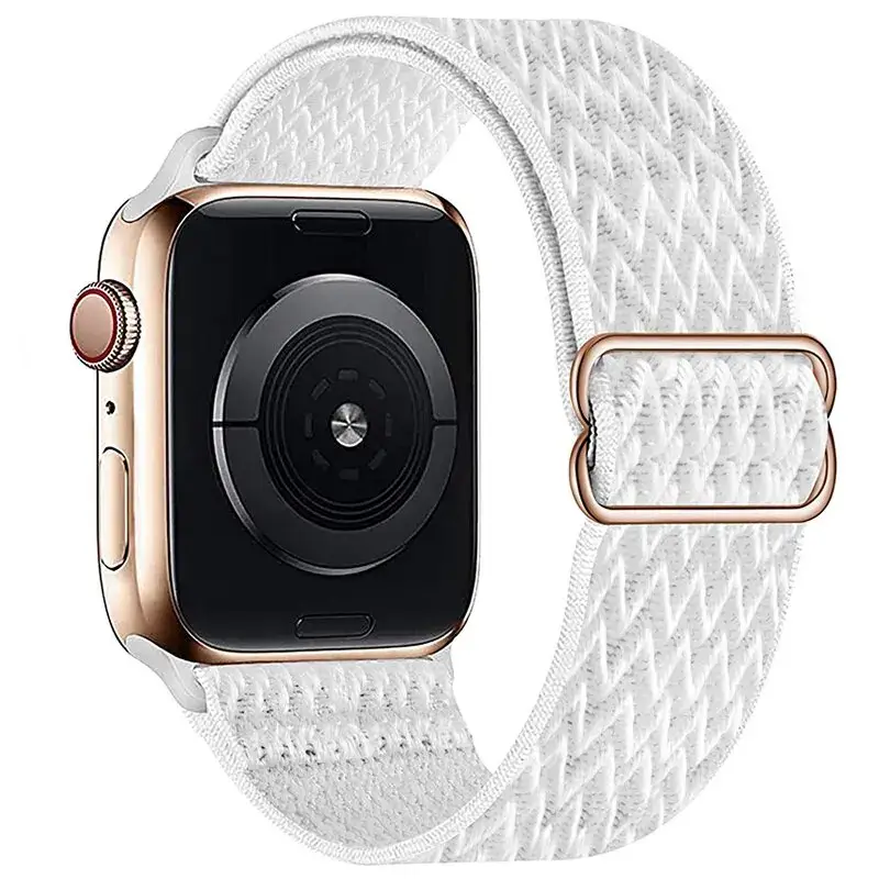 Elastische Nylon Smartwatchband Verwisselbaar Polsbandje Comfortabel Duurzaam Design Sportief Actief | Sansoti