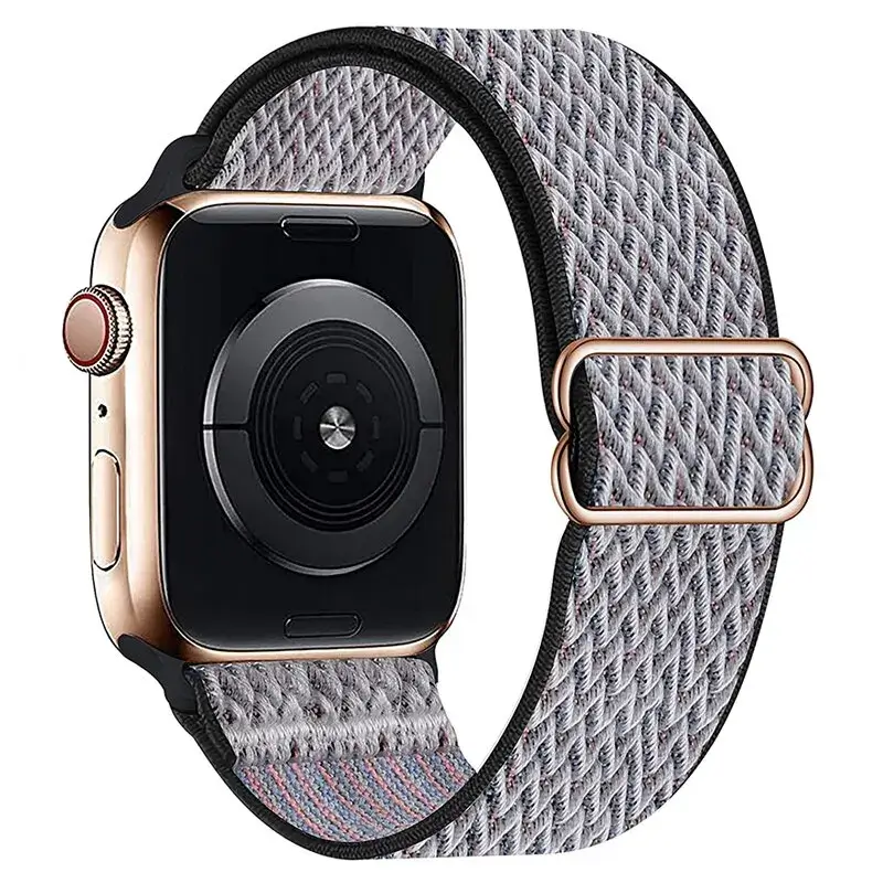 Elastische Nylon Smartwatchband Verwisselbaar Polsbandje Comfortabel Duurzaam Design Sportief Actief | Sansoti