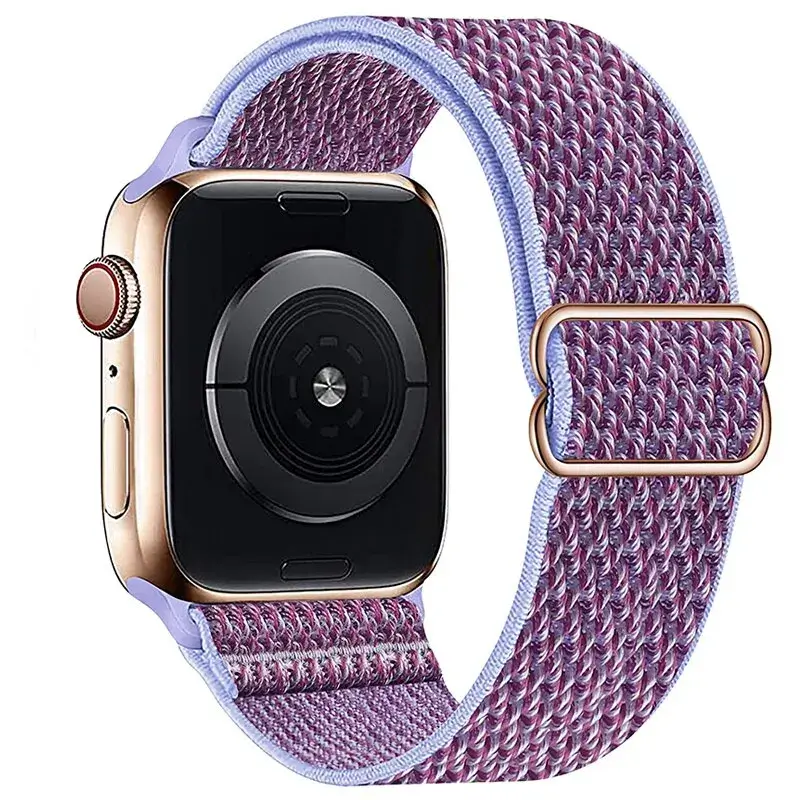 Elastische Nylon Smartwatchband Verwisselbaar Polsbandje Comfortabel Duurzaam Design Sportief Actief | Sansoti