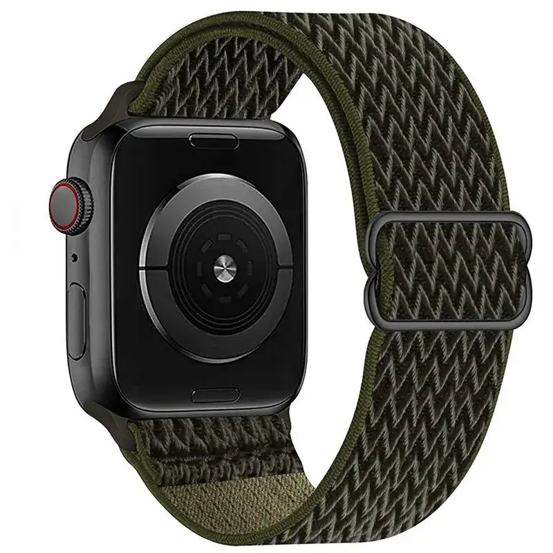 Elastische Nylon Smartwatchband Verwisselbaar Polsbandje Comfortabel Duurzaam Design Sportief Actief | Sansoti