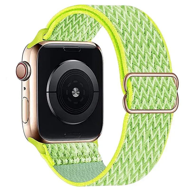 Elastische Nylon Smartwatchband Verwisselbaar Polsbandje Comfortabel Duurzaam Design Sportief Actief | Sansoti
