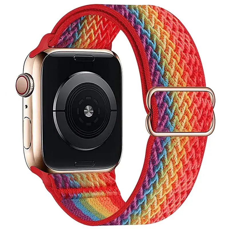 Elastische Nylon Smartwatchband Verwisselbaar Polsbandje Comfortabel Duurzaam Design Sportief Actief | Sansoti