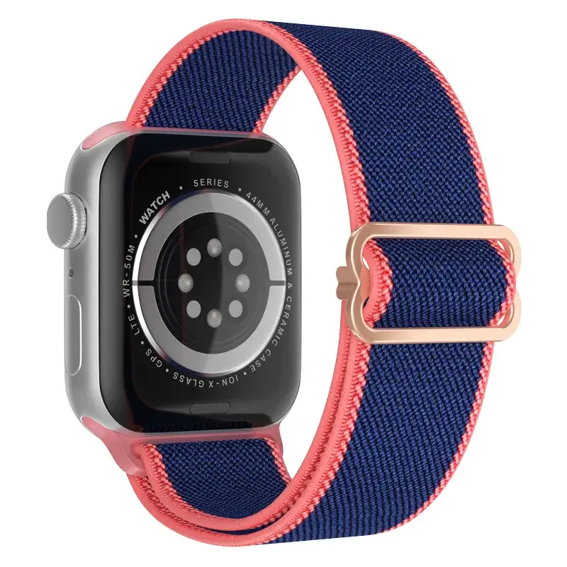 Elastische Nylon Smartwatchband Verwisselbaar Polsbandje Comfortabel Duurzaam Design Sportief Actief | Sansoti