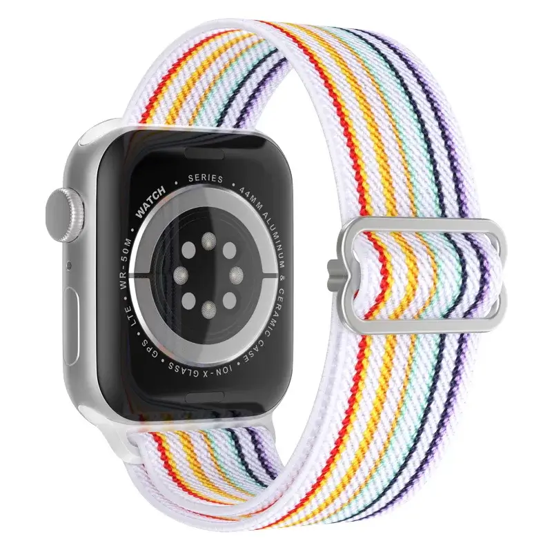 Elastische Nylon Smartwatchband Verwisselbaar Polsbandje Comfortabel Duurzaam Design Sportief Actief | Sansoti