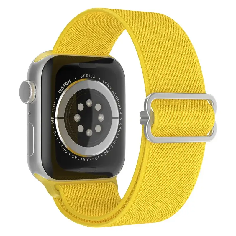 Elastische Nylon Smartwatchband Verwisselbaar Polsbandje Comfortabel Duurzaam Design Sportief Actief | Sansoti