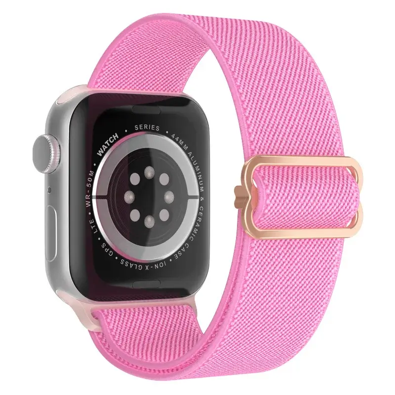 Elastische Nylon Smartwatchband Verwisselbaar Polsbandje Comfortabel Duurzaam Design Sportief Actief | Sansoti