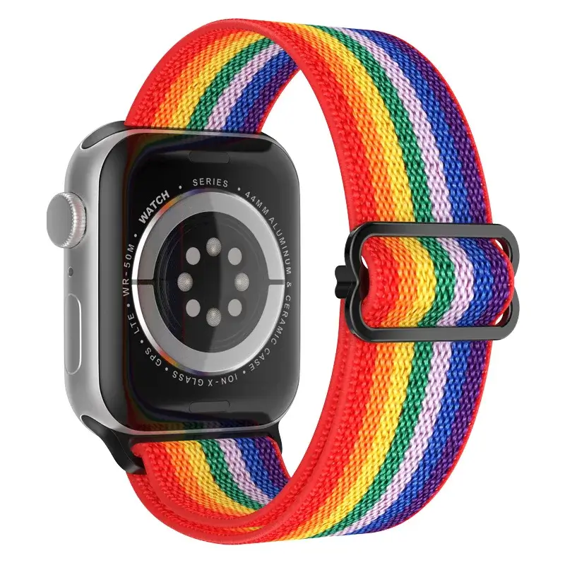 Elastische Nylon Smartwatchband Verwisselbaar Polsbandje Comfortabel Duurzaam Design Sportief Actief | Sansoti