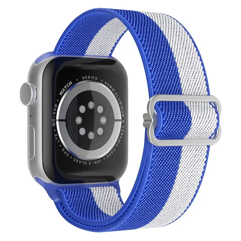 Elastische Nylon Smartwatchband Verwisselbaar Polsbandje Comfortabel Duurzaam Design Sportief Actief | Sansoti