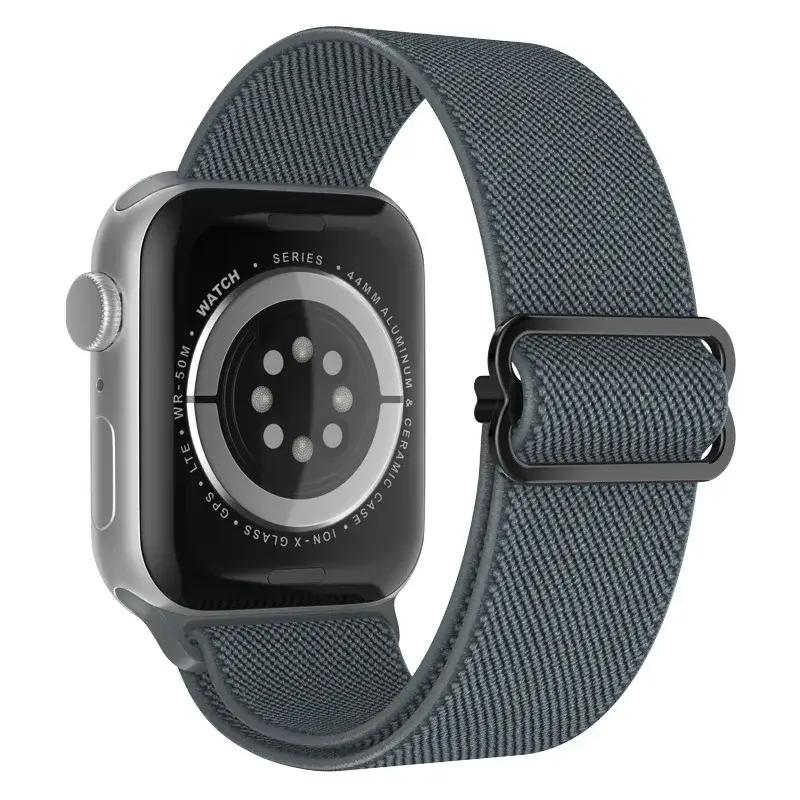 Elastische Nylon Smartwatchband Verwisselbaar Polsbandje Comfortabel Duurzaam Design Sportief Actief | Sansoti