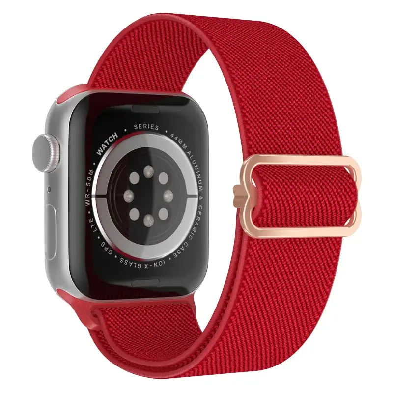 Elastische Nylon Smartwatchband Verwisselbaar Polsbandje Comfortabel Duurzaam Design Sportief Actief | Sansoti