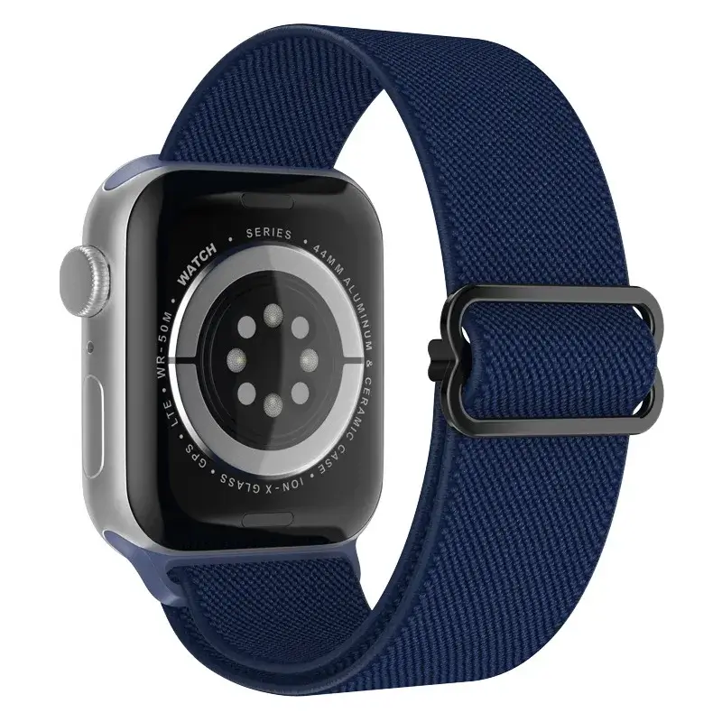 Elastische Nylon Smartwatchband Verwisselbaar Polsbandje Comfortabel Duurzaam Design Sportief Actief | Sansoti
