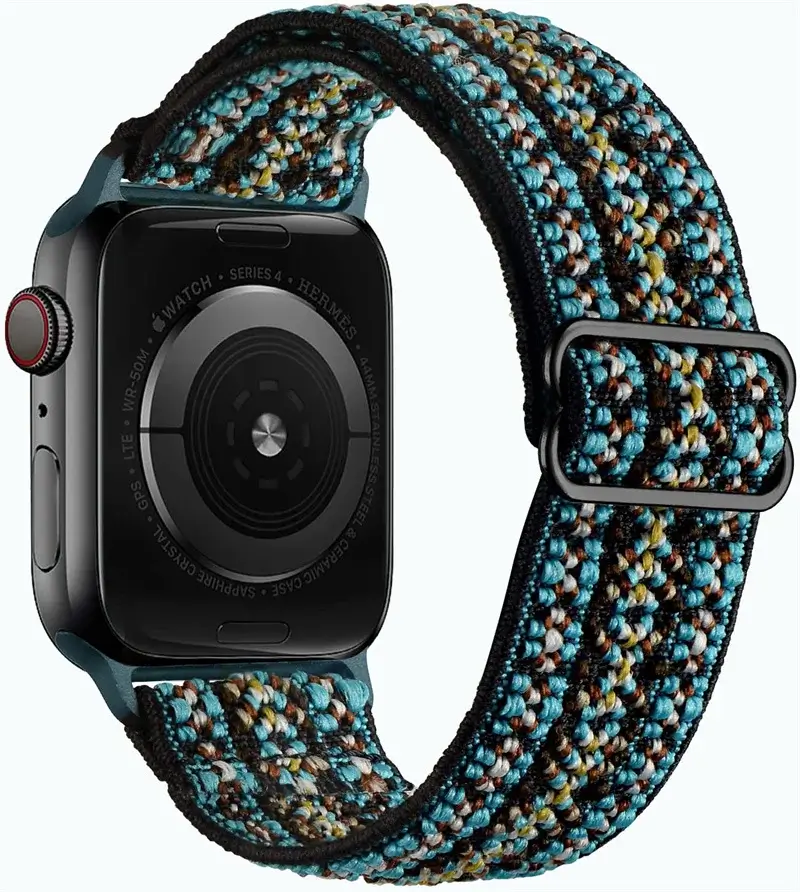 Elastische Nylon Smartwatchband Verwisselbaar Polsbandje Comfortabel Duurzaam Design Sportief Actief | Sansoti