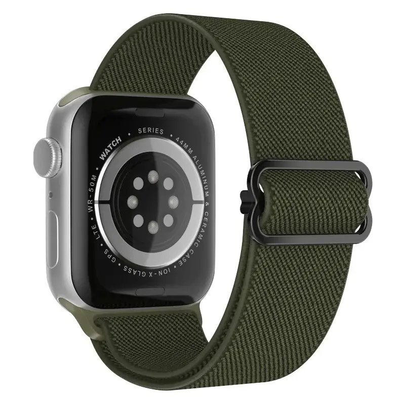 Elastische Nylon Smartwatchband Verwisselbaar Polsbandje Comfortabel Duurzaam Design Sportief Actief | Sansoti