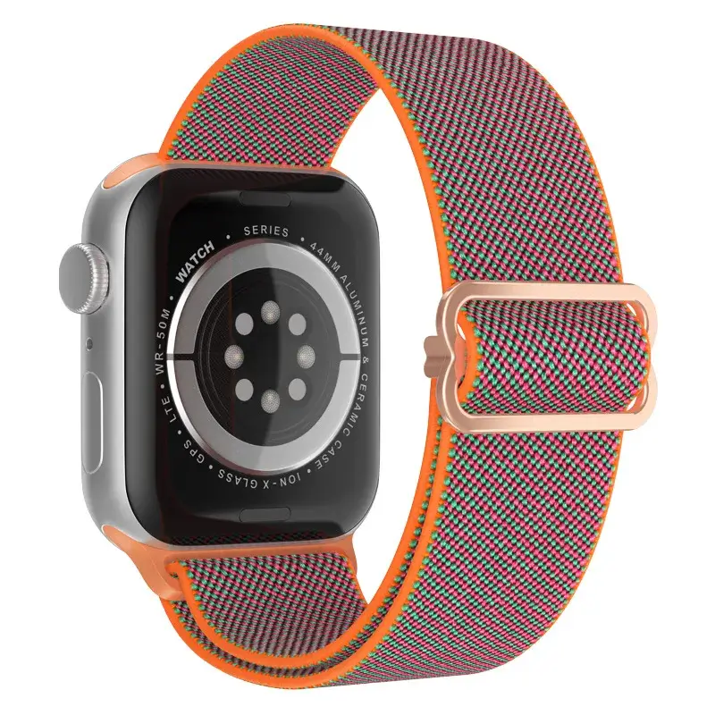 Elastische Nylon Smartwatchband Verwisselbaar Polsbandje Comfortabel Duurzaam Design Sportief Actief | Sansoti