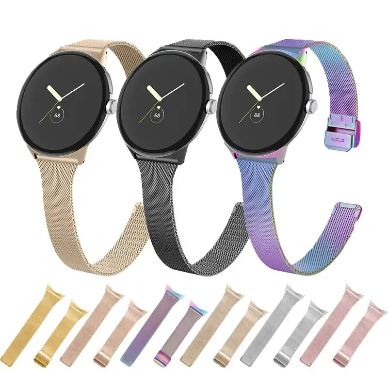 RVS Smartwatch Polsband voor Google Pixel – Stijlvol Metalen Horloge Bandje Verstelbaar Comfortabel Elegant | Sansoti