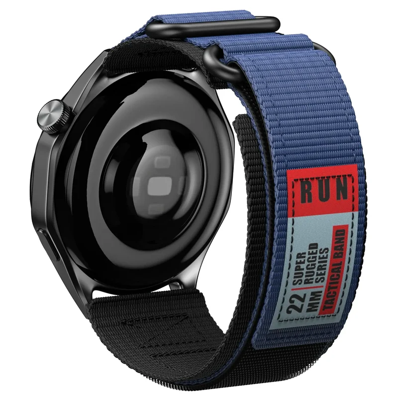 Smartwatch Bandje Nylon met Klittenband Verstelbaar 20mm 22mm Sportief Ademend Polsband voor Hardlopen Fitness | Sansoti