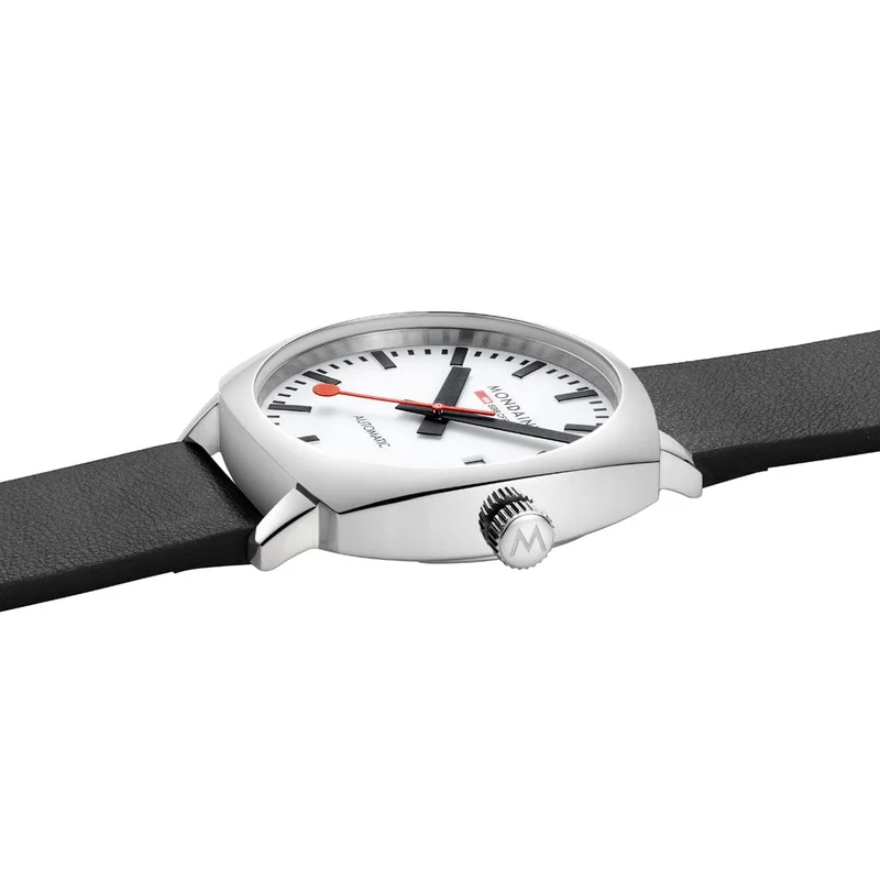 Mondaine Cushion MSL.3961B.LBV Herrenuhr Schwarz • Automatikwerk Sellita SW200-2 • Saphirglas mit BackLight