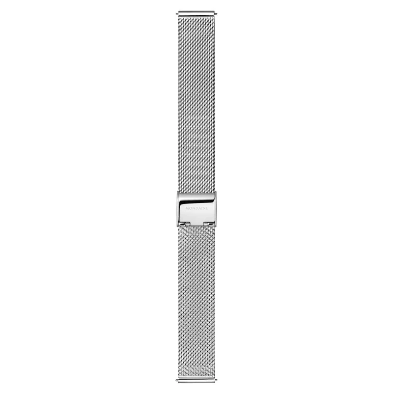 Mondaine Petite Cushion MSL.31110.SM Damenuhr Silber • Saphirglas • Swiss Made