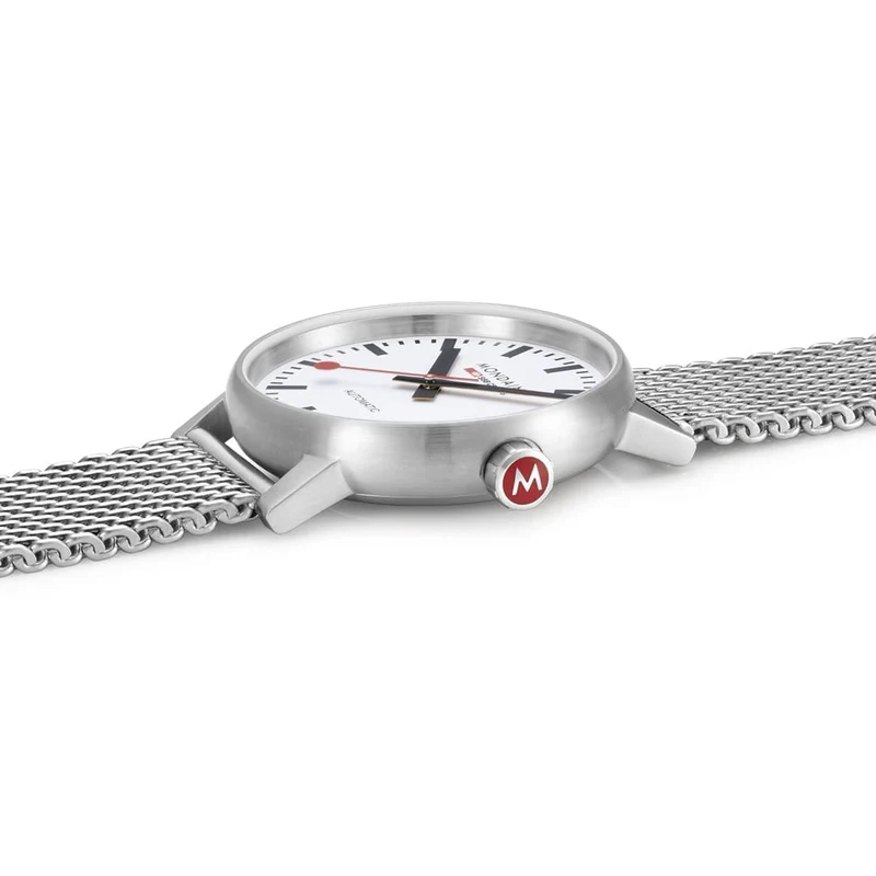 Mondaine evo2 MSE.40610.SM Herrenuhr Silber • Automatikwerk SW200-1 • Saphirglas