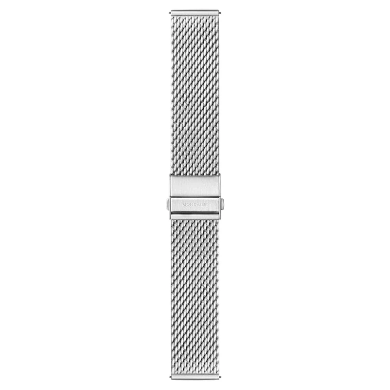 Mondaine evo2 MSE.40610.SM Herrenuhr Silber • Automatikwerk SW200-1 • Saphirglas