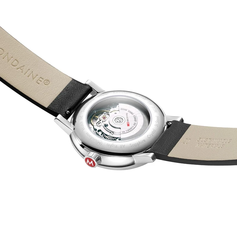 Mondaine evo2 MSE.40610.LBV Herrenuhr Schwarz • Automatikwerk Sellita SW 220-1 • Saphirglas