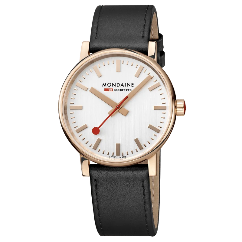 Mondaine evo2 MSE.40112.LB Herrenuhr Unisex Schwarz • Saphirglas • Swiss Made