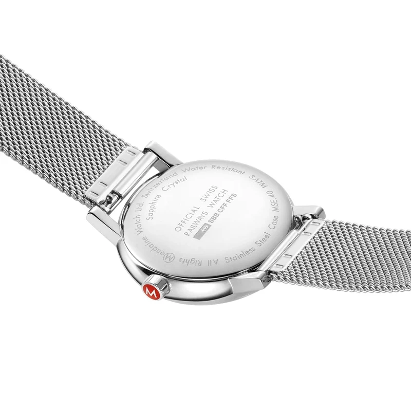 Mondaine evo2 MSE.40110.SM Herrenuhr Silber • Saphirglas • Swiss Made