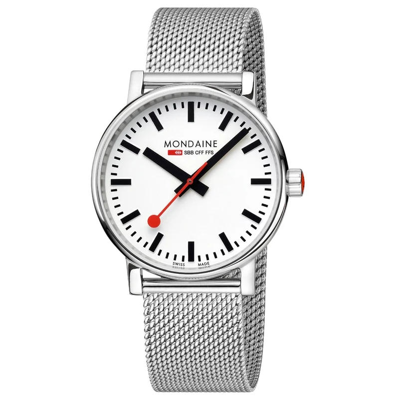 Mondaine evo2 MSE.40110.SM Herrenuhr Silber • Saphirglas • Swiss Made