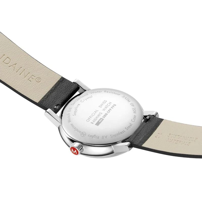 Mondaine evo2 MSE.40110.LBV Herrenuhr Schwarz • Saphirglas • Swiss Made