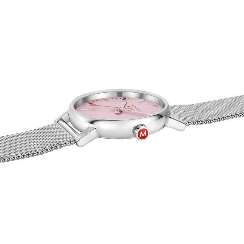 Mondaine evo2 MSE.35130.SM Damenuhr Rosa • Saphirglas • Schweizer Quarzwerk