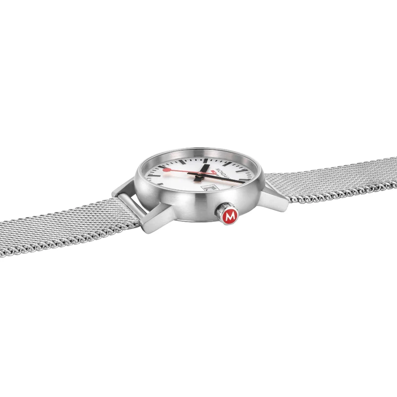 Mondaine evo2 MSE.30210.SM Damenuhr Silber • Saphirglas • Swiss Made