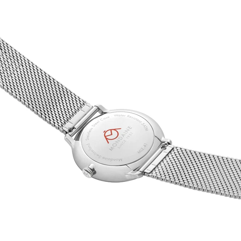 Mondaine Doppio MLE.41240.LQV.SET Herrenuhr Blau • Saphirglas mit Antireflexbeschichtung • Schweizer Quarzwerk
