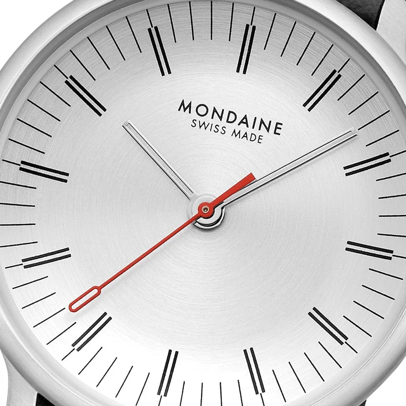 Mondaine Doppio MLE.33110.LBV Damenuhr Schwarz • Saphirglas • Swiss Made