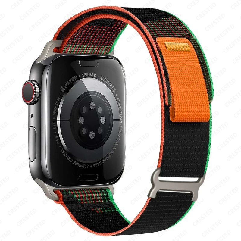 Nylon Smartwatchband Trail Loop - Verstelbaar Sportbandje met Duurzame Gesp - Veelkleurig Polsband Actief | Sansoti