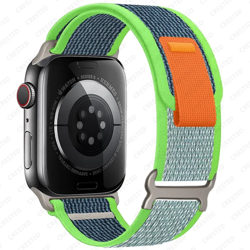 Nylon Smartwatchband Trail Loop - Verstelbaar Sportbandje met Duurzame Gesp - Veelkleurig Polsband Actief | Sansoti