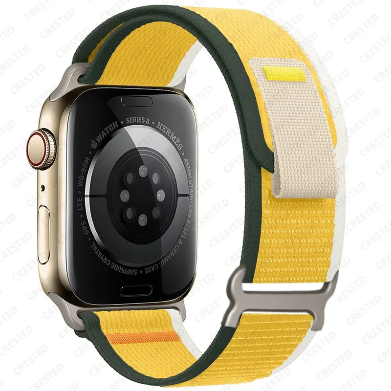 Nylon Smartwatchband Trail Loop - Verstelbaar Sportbandje met Duurzame Gesp - Veelkleurig Polsband Actief | Sansoti