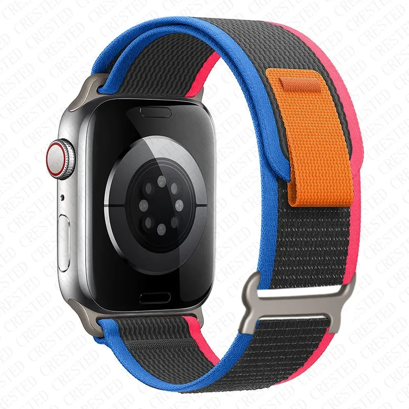 Nylon Smartwatchband Trail Loop - Verstelbaar Sportbandje met Duurzame Gesp - Veelkleurig Polsband Actief | Sansoti