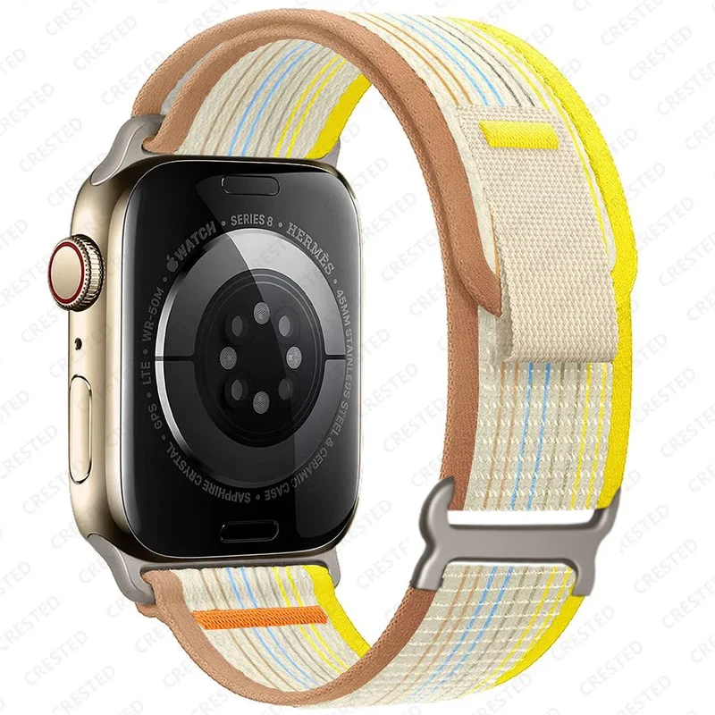 Nylon Smartwatchband Trail Loop - Verstelbaar Sportbandje met Duurzame Gesp - Veelkleurig Polsband Actief | Sansoti
