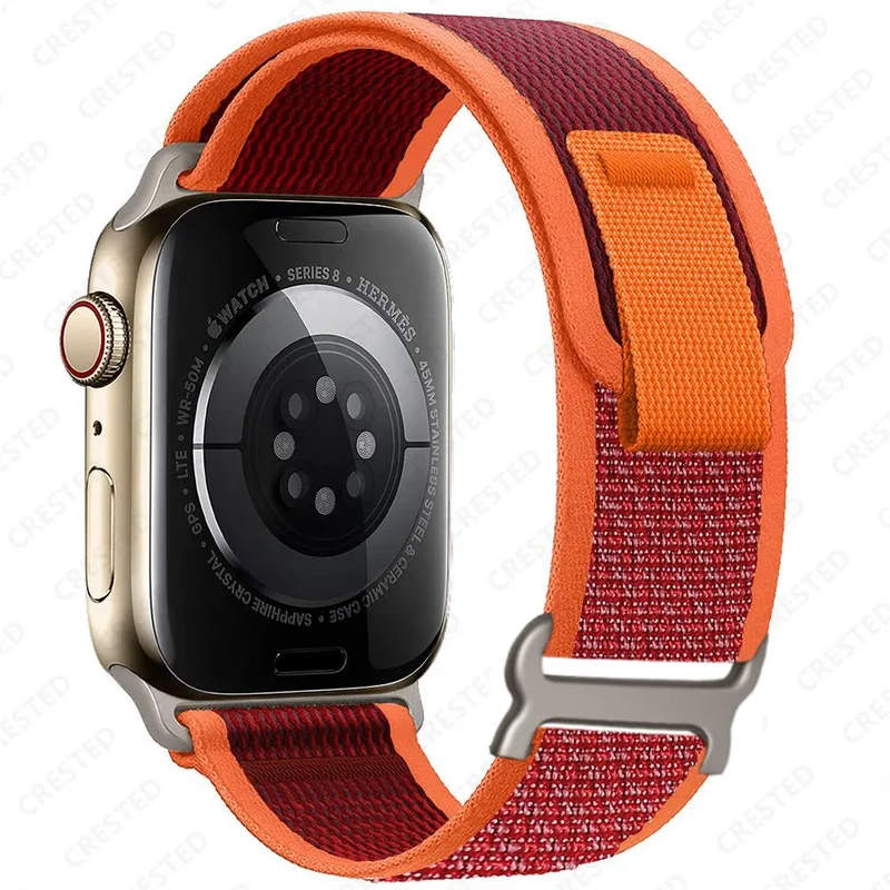 Nylon Smartwatchband Trail Loop - Verstelbaar Sportbandje met Duurzame Gesp - Veelkleurig Polsband Actief | Sansoti
