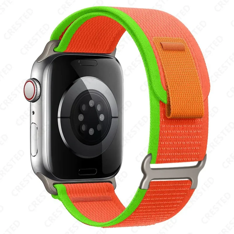 Nylon Smartwatchband Trail Loop - Verstelbaar Sportbandje met Duurzame Gesp - Veelkleurig Polsband Actief | Sansoti