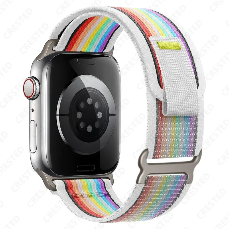 Nylon Smartwatchband Trail Loop - Verstelbaar Sportbandje met Duurzame Gesp - Veelkleurig Polsband Actief | Sansoti