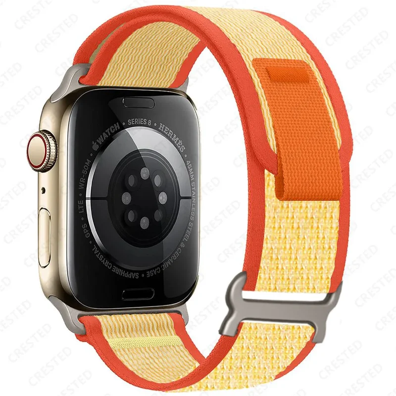 Nylon Smartwatchband Trail Loop - Verstelbaar Sportbandje met Duurzame Gesp - Veelkleurig Polsband Actief | Sansoti