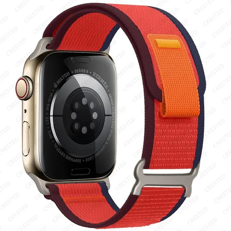 Nylon Smartwatchband Trail Loop - Verstelbaar Sportbandje met Duurzame Gesp - Veelkleurig Polsband Actief | Sansoti