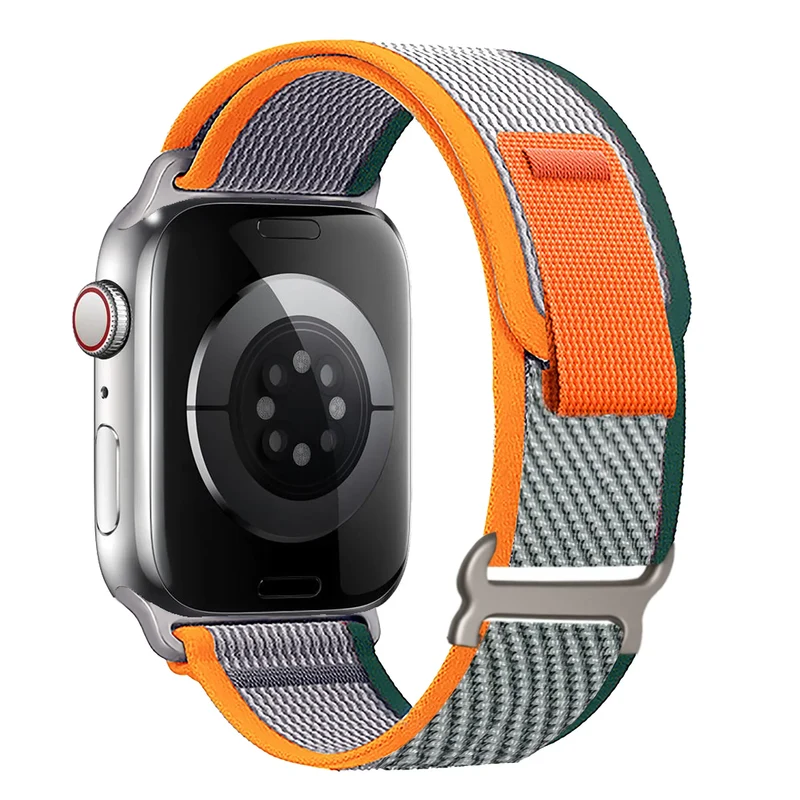 Nylon Smartwatchband Trail Loop - Verstelbaar Sportbandje met Duurzame Gesp - Veelkleurig Polsband Actief | Sansoti