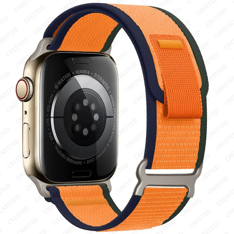 Nylon Smartwatchband Trail Loop - Verstelbaar Sportbandje met Duurzame Gesp - Veelkleurig Polsband Actief | Sansoti