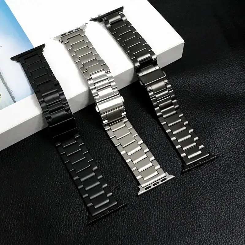 Roestvrij Stalen Smartwatch Bandje Premium Metalen Horlogeband Verstelbaar Polsbandje Stijlvol Elegant | Sansoti