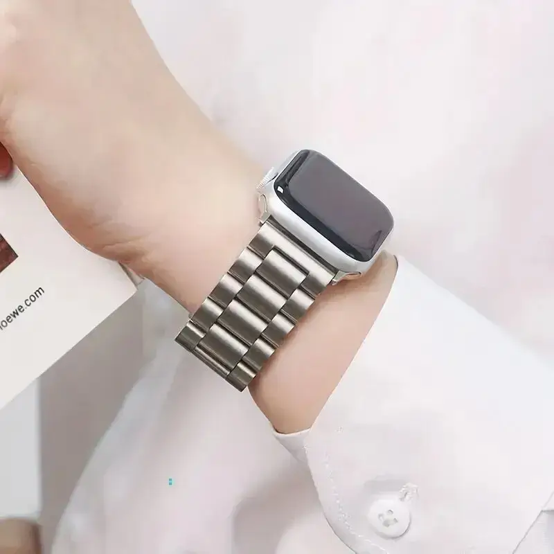 Roestvrij Stalen Smartwatch Bandje Premium Metalen Horlogeband Verstelbaar Polsbandje Stijlvol Elegant | Sansoti