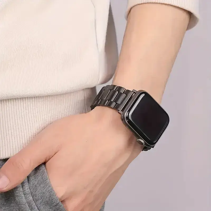 Roestvrij Stalen Smartwatch Bandje Premium Metalen Horlogeband Verstelbaar Polsbandje Stijlvol Elegant | Sansoti